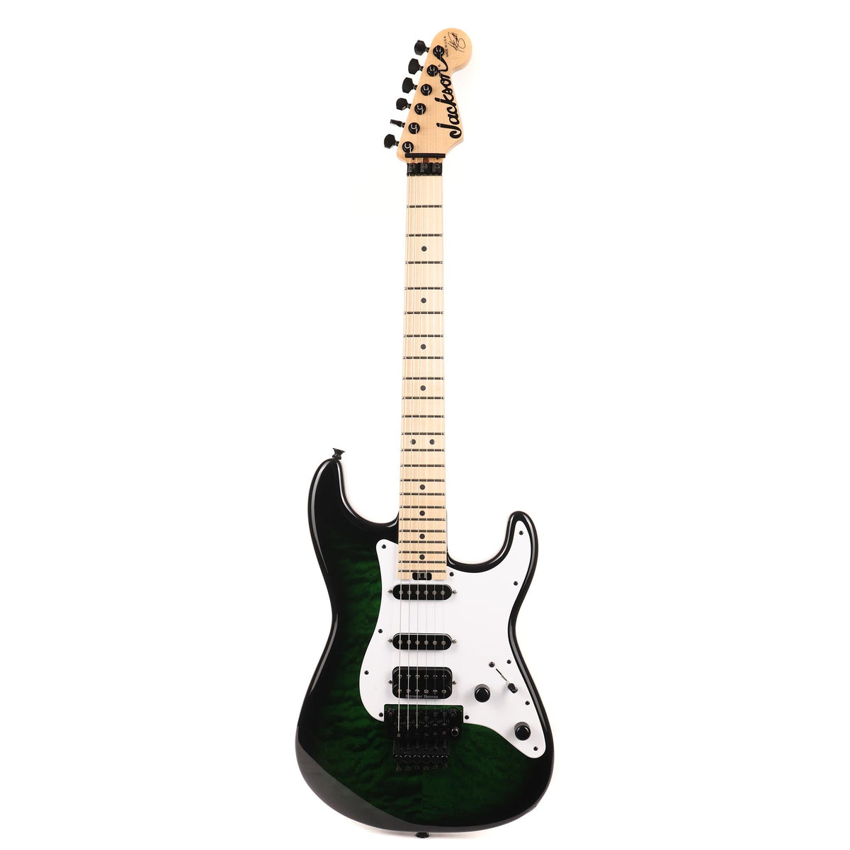Jackson USA Signature Adrian Smith San Dimas DKQM Transparent Green Burst — 2