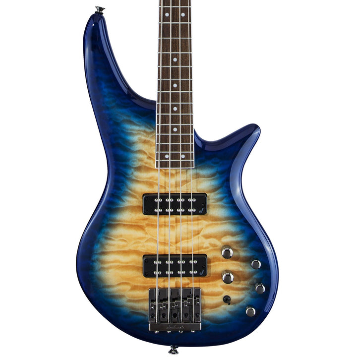 Jackson JS Series Spectra Bass JS3Q Amber Blue Burst