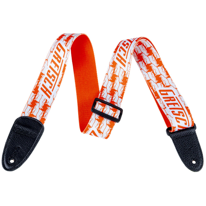Gretsch Alternating Penguins Strap Orange and White
