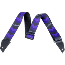 Jackson Strap with Double V Pattern Black and Purple