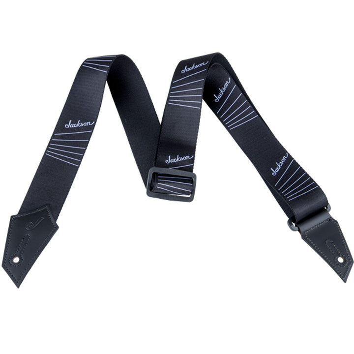 Jackson Strap with String Pattern Black and White
