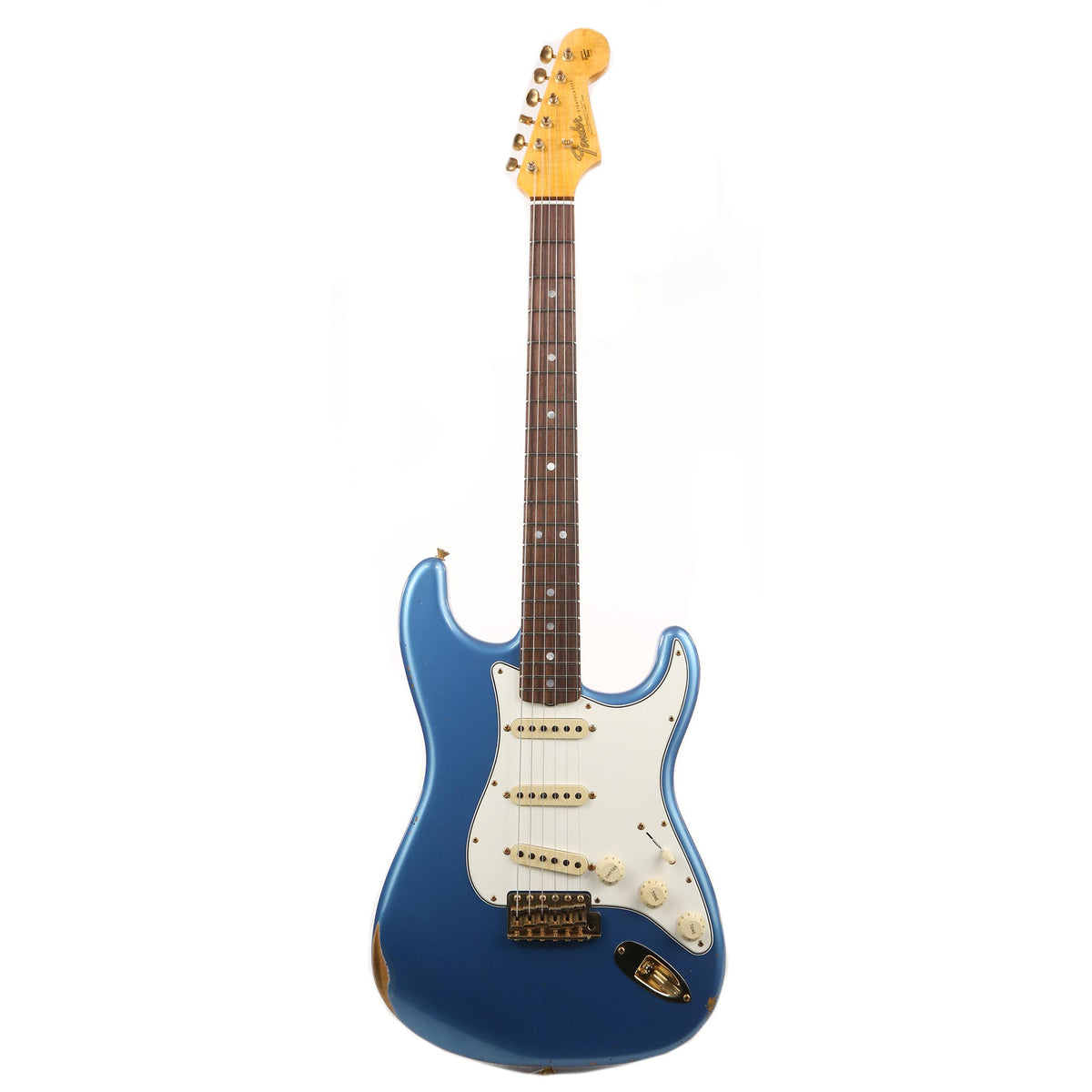 Fender Custom Shop 1965 Stratocaster Relic Lake Placid Blue with Gold Hardware — 2