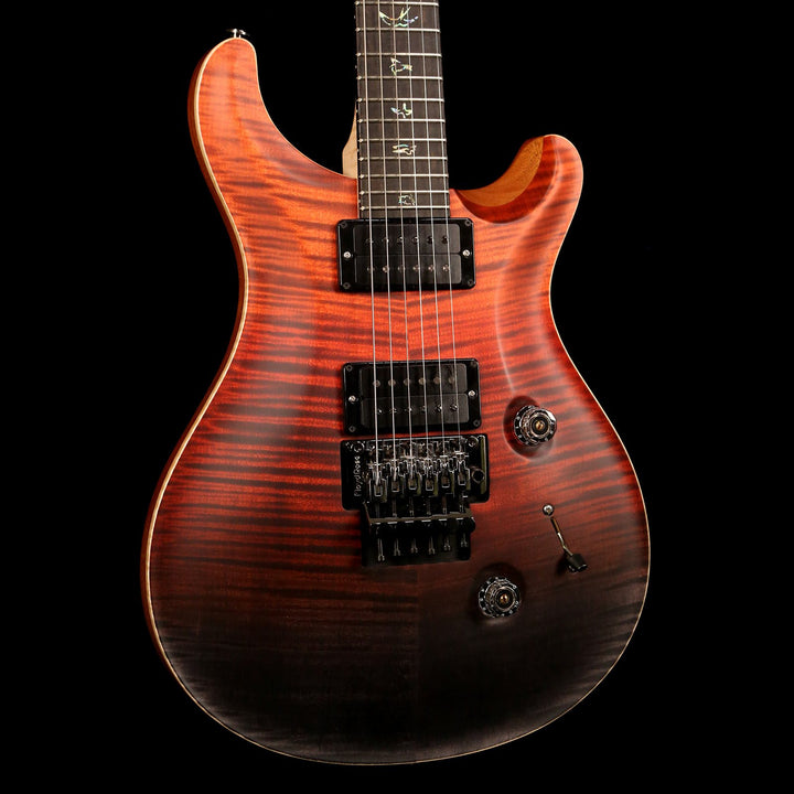 PRS Custom 24 Floyd Wood Library Fire Red to Grey Black Satin Fade 2018