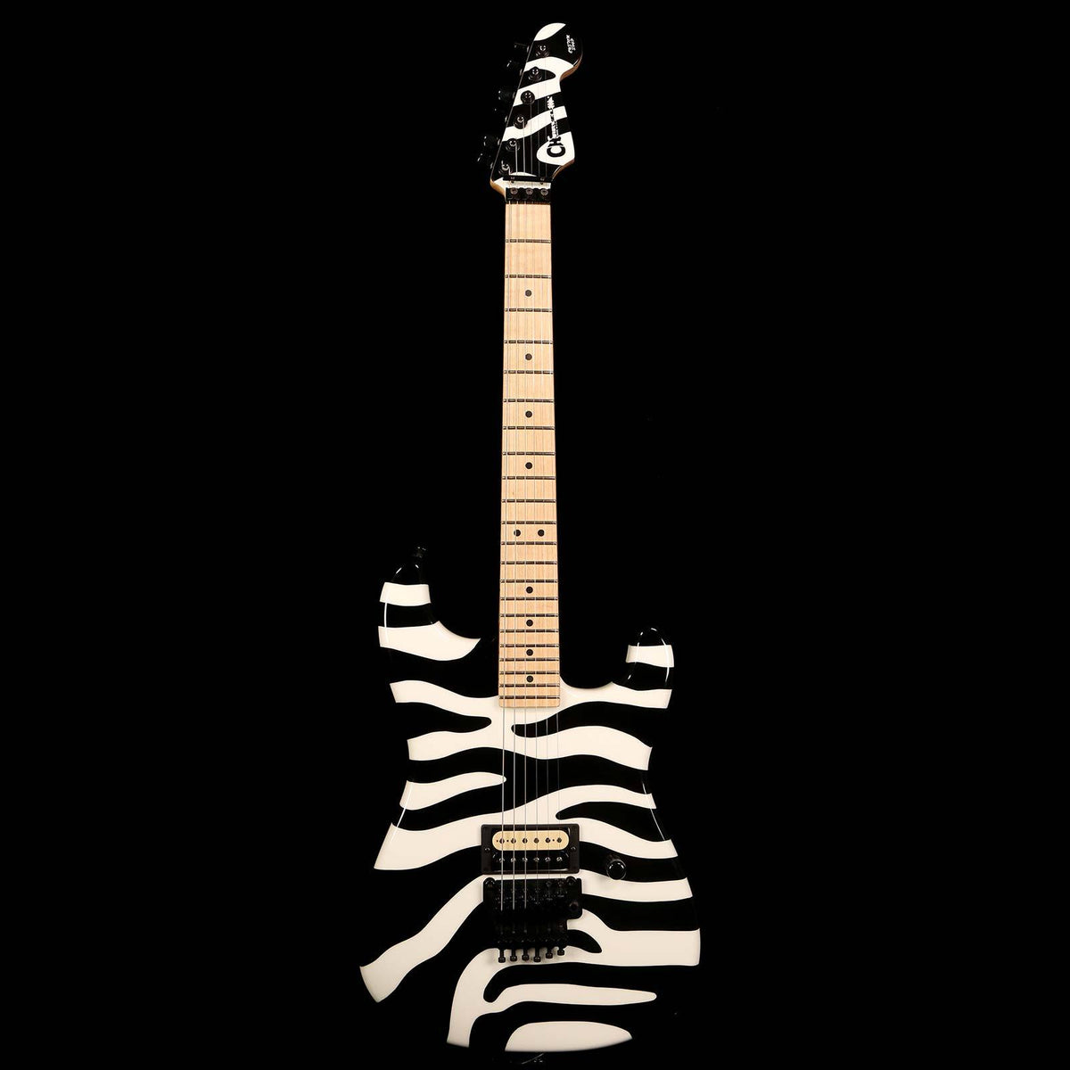 Charvel Custom San Dimas Dan Lawrence Zebra Stripe — 2