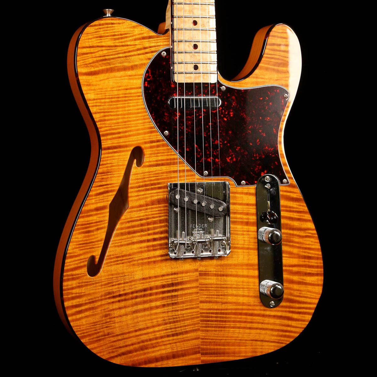 Fender Custom Shop Flame Top Telecaster Thinline Natural 1997 — 6