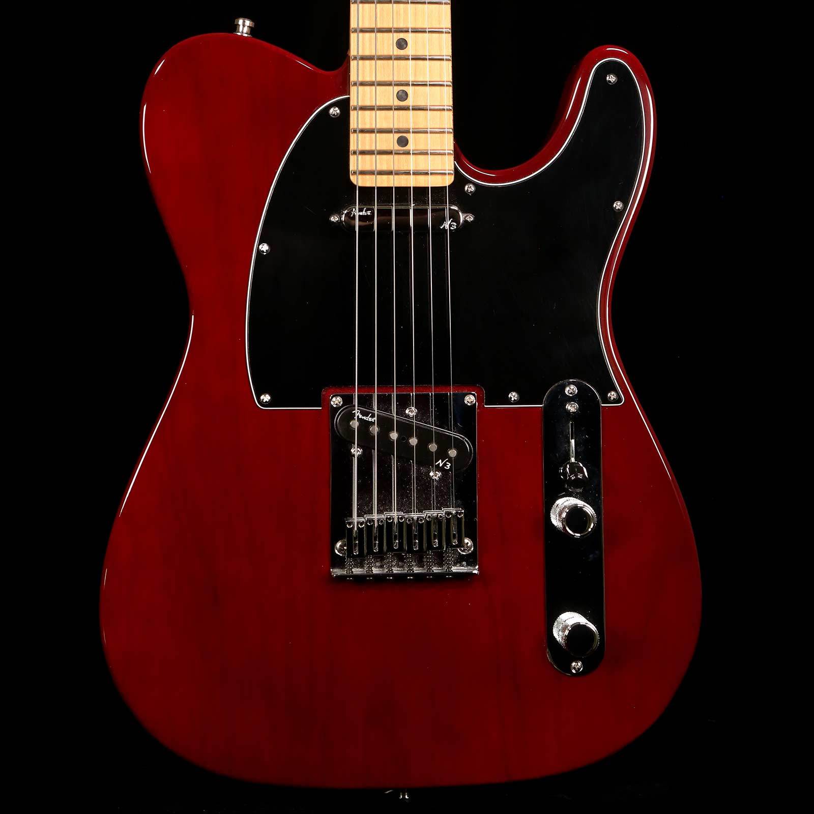 Fender American Deluxe Tele Ash Wine Red Transparent 2012 | The