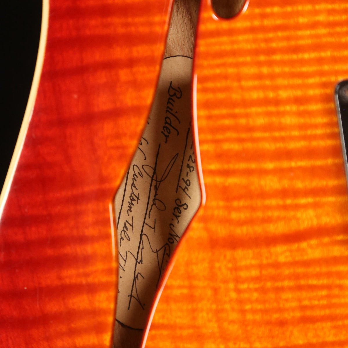Fender Custom Shop John English Telecaster Thinline Flame Top Cherry Sunburst 1994 — 8