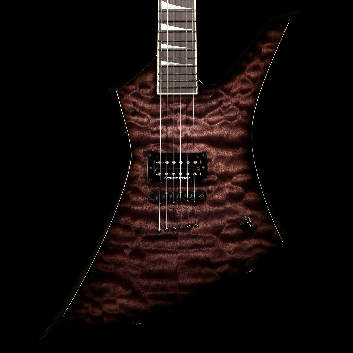 Jackson Custom Shop KE2Q Kelly Quilt Top Transparent Black — 1