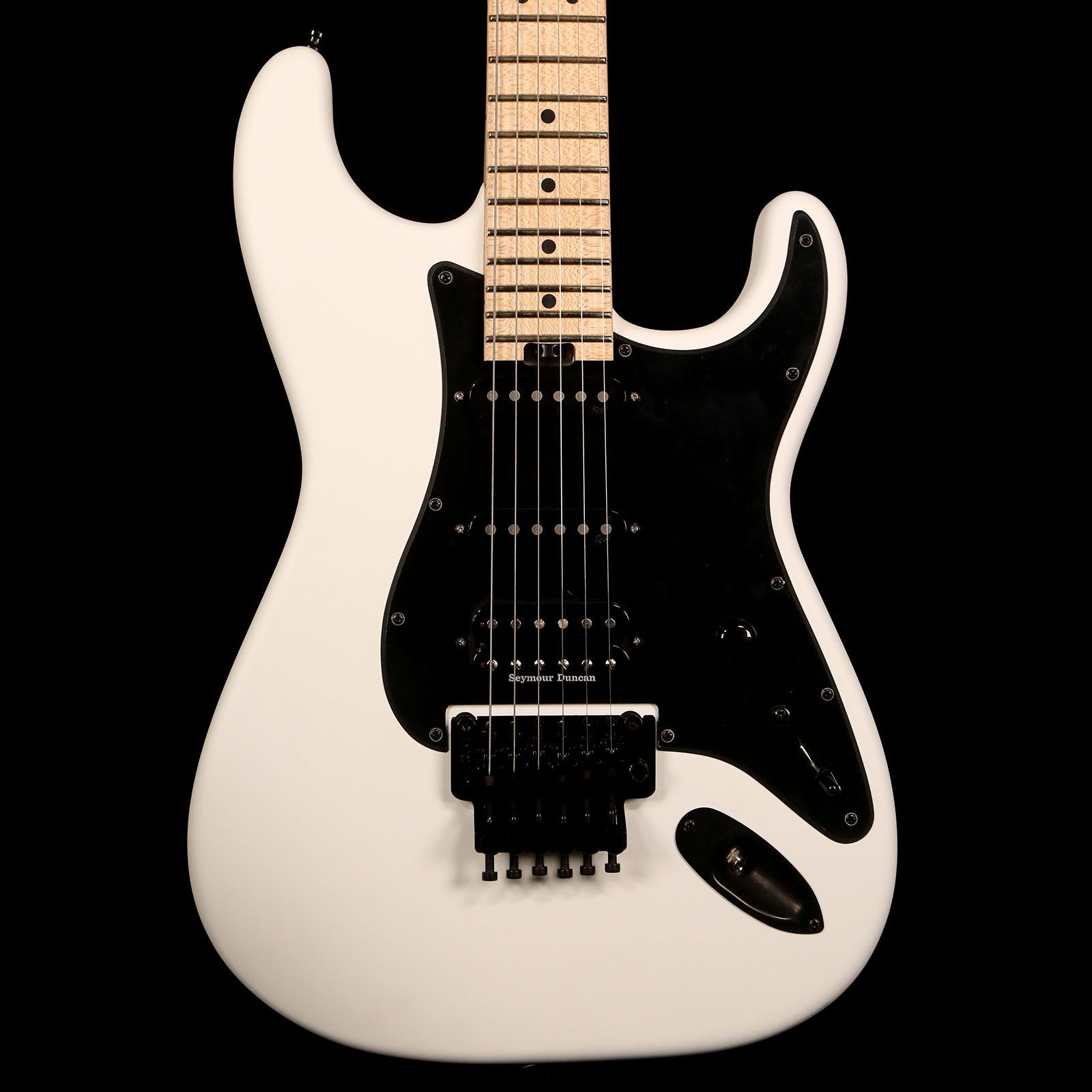 Charvel Custom Shop San Dimas HSS Snow White Satin | The Music Zoo