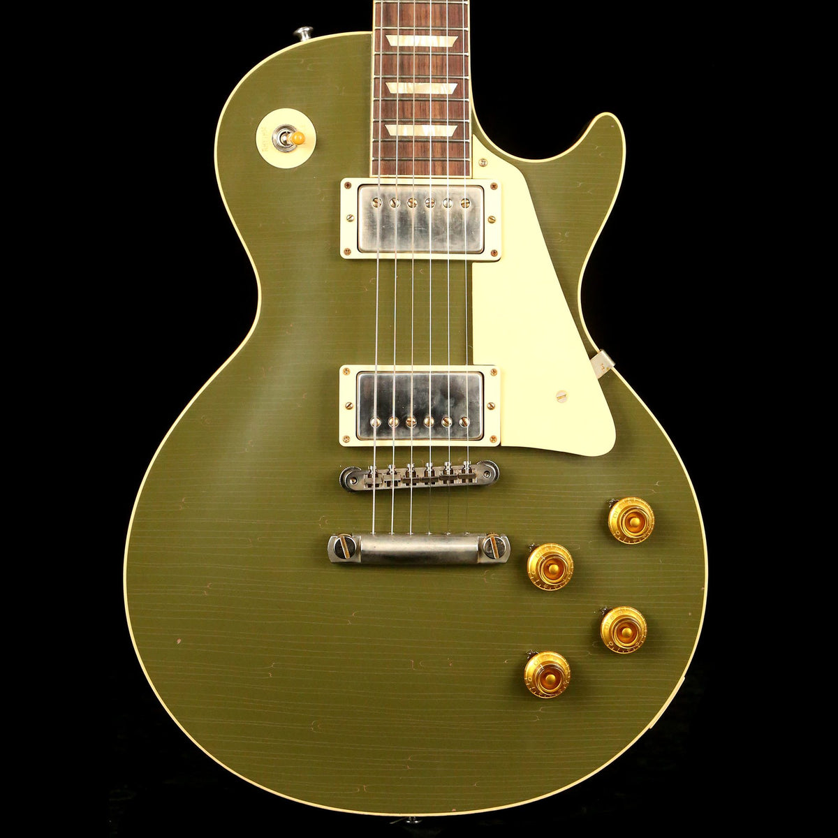 Gibson Custom Shop 1958 Les Paul Reissue Lightly Aged Olive Drab Made 2 Measure — 1