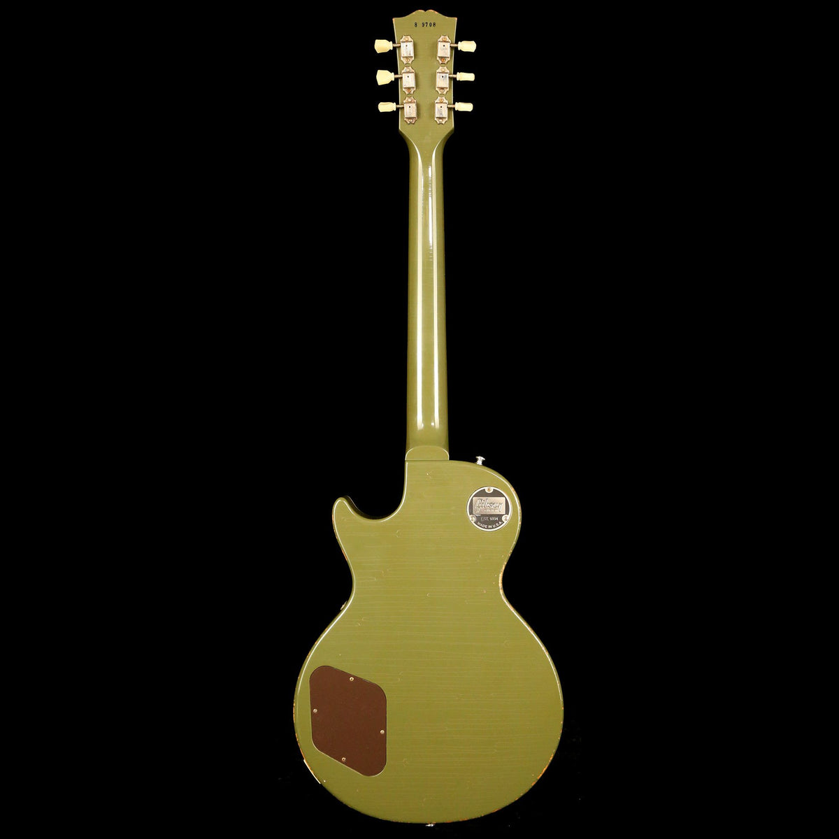 Gibson Custom Shop 1958 Les Paul Reissue Lightly Aged Olive Drab Made 2 Measure — 3
