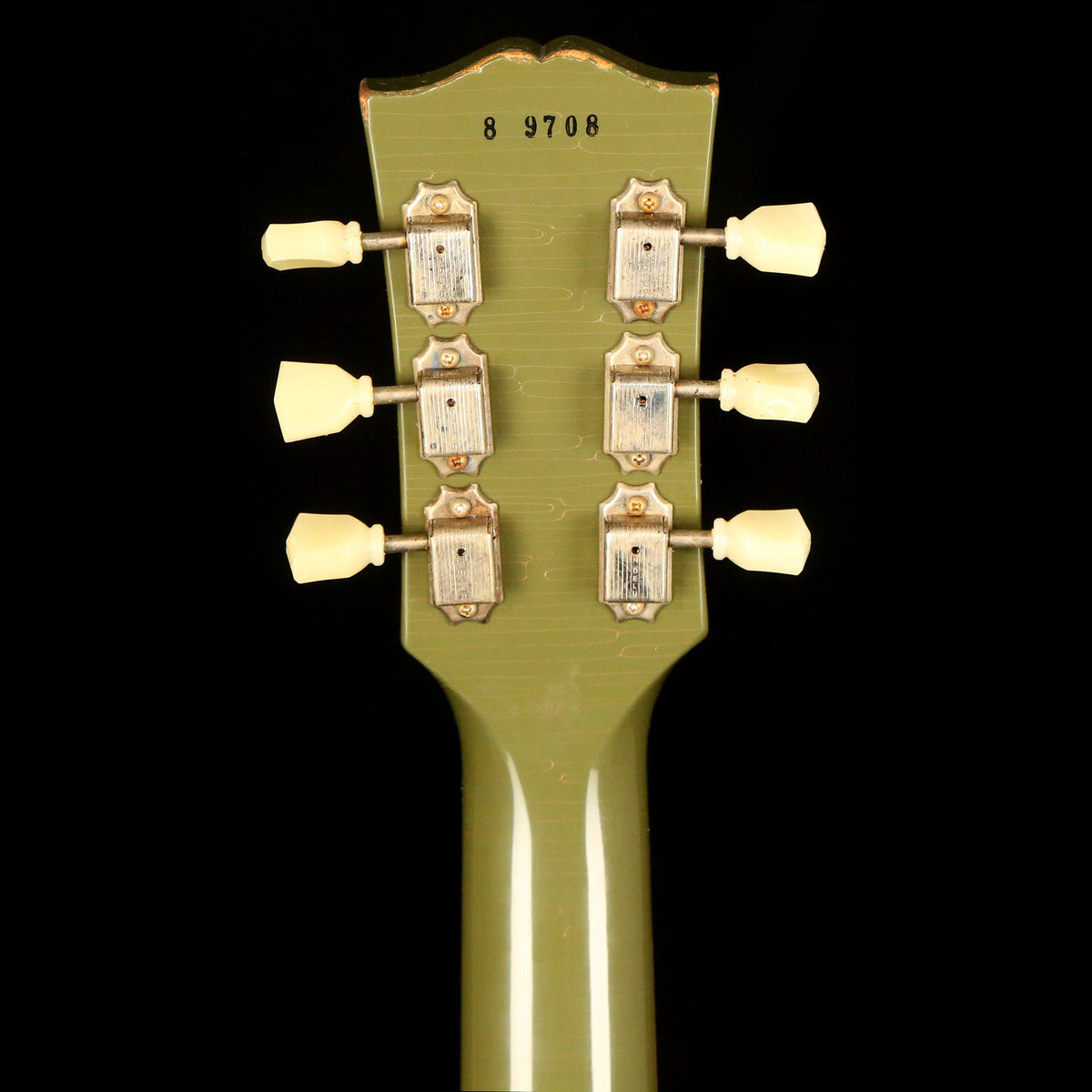 Gibson Custom Shop 1958 Les Paul Reissue Lightly Aged Olive Drab Made 2 Measure — 5