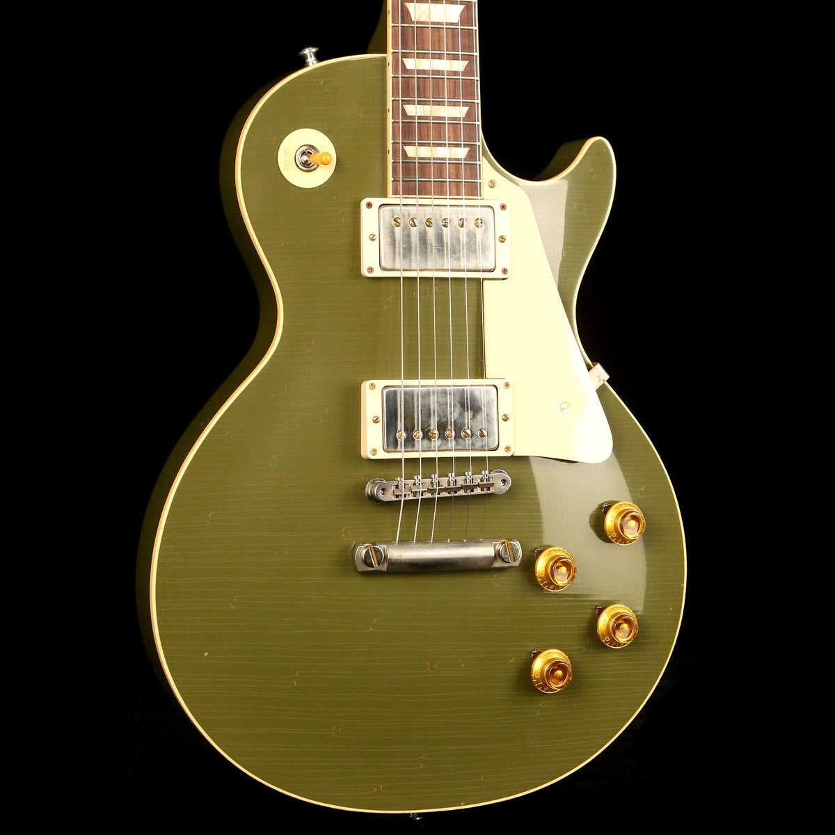 Gibson Custom Shop 1958 Les Paul Reissue Lightly Aged Olive Drab Made 2 Measure — 6