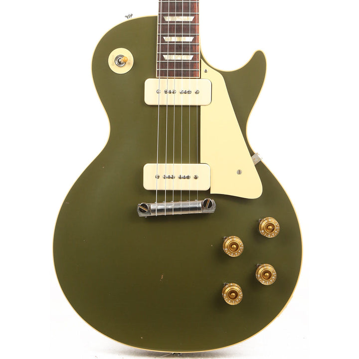 Gibson Custom Shop 1954 Les Paul Standard Lightly Aged Olive Drab Made 2 Measure