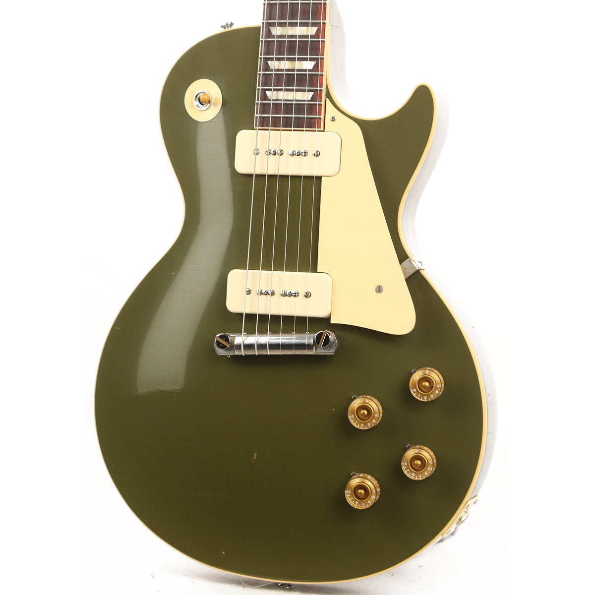 Gibson Custom Shop 1954 Les Paul Standard Lightly Aged Olive Drab Made 2 Measure — 6