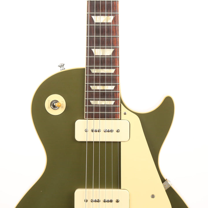 Gibson Custom Shop 1954 Les Paul Standard Lightly Aged Olive Drab Made 2 Measure