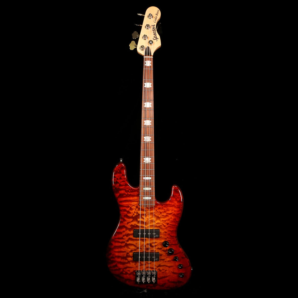 Spector Coda4 Dlx Quilted Maple Ultra Amber Gloss — 2