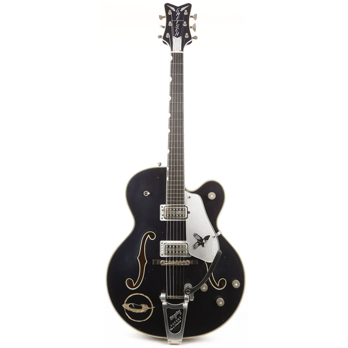 Gretsch G6136T-CSTRR Custom Shop Rich Robinson "Magpie" Ravens Breast Blue Relic Masterbuilt Stephen Stern — 2