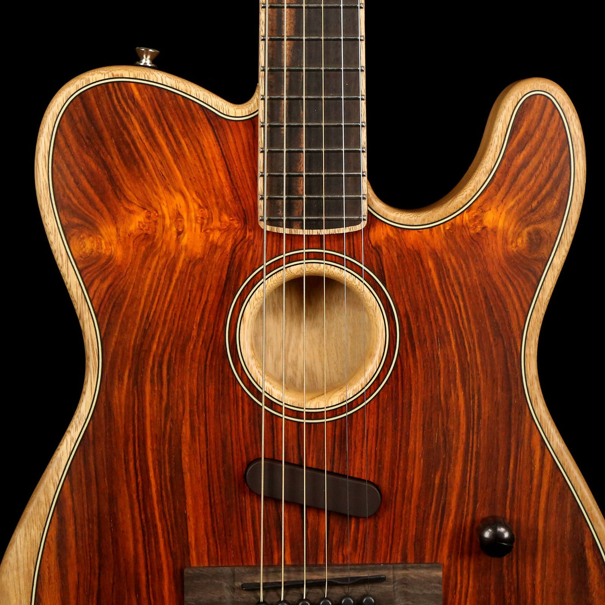 Fender Limited Exotic American Acoustasonic Telecaster Cocobolo — 5