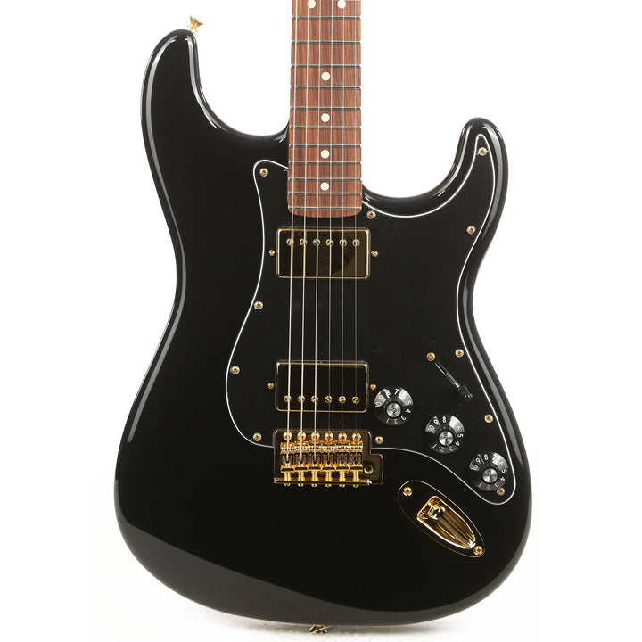 Fender Channel Exclusive Mahogany Blacktop Stratocaster HH Black with Gold Hardware