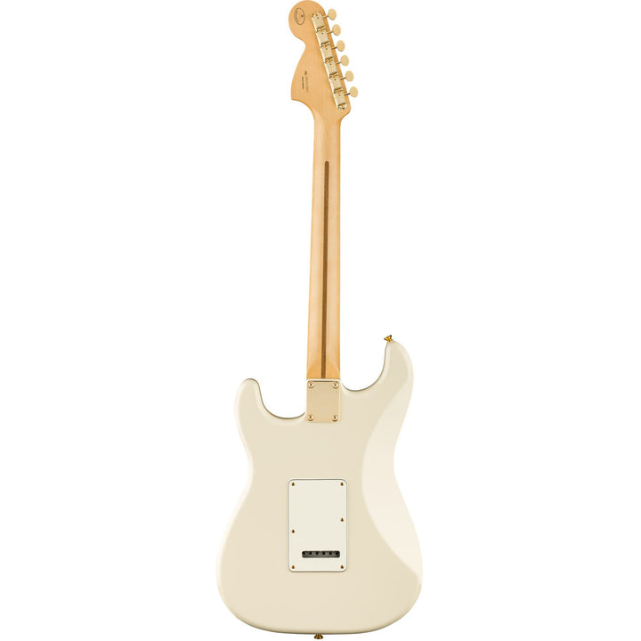 Fender Channel Exclusive Mahogany Blacktop Stratocaster HHH Olympic White with Gold Hardware