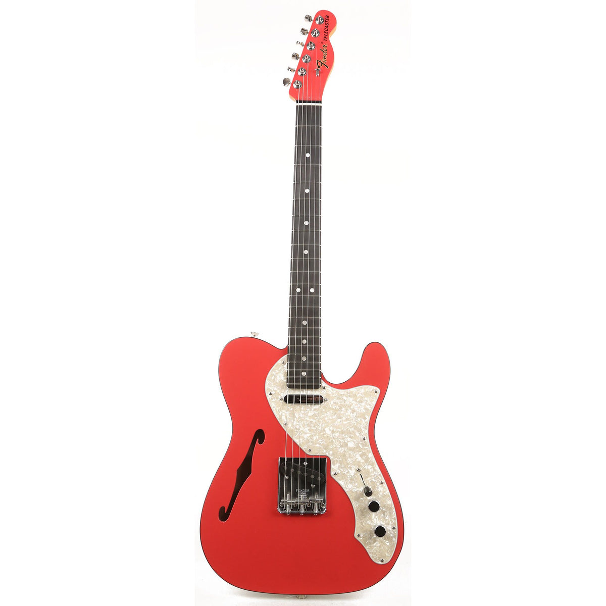 Fender Two-Tone Telecaster Thinline Fiesta Red Ebony Fretboard — 2