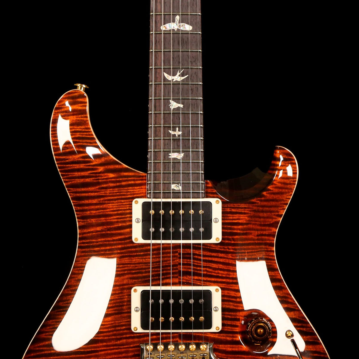 PRS Custom 24 Piezo 10-Top Orange Tiger 2018 — 5