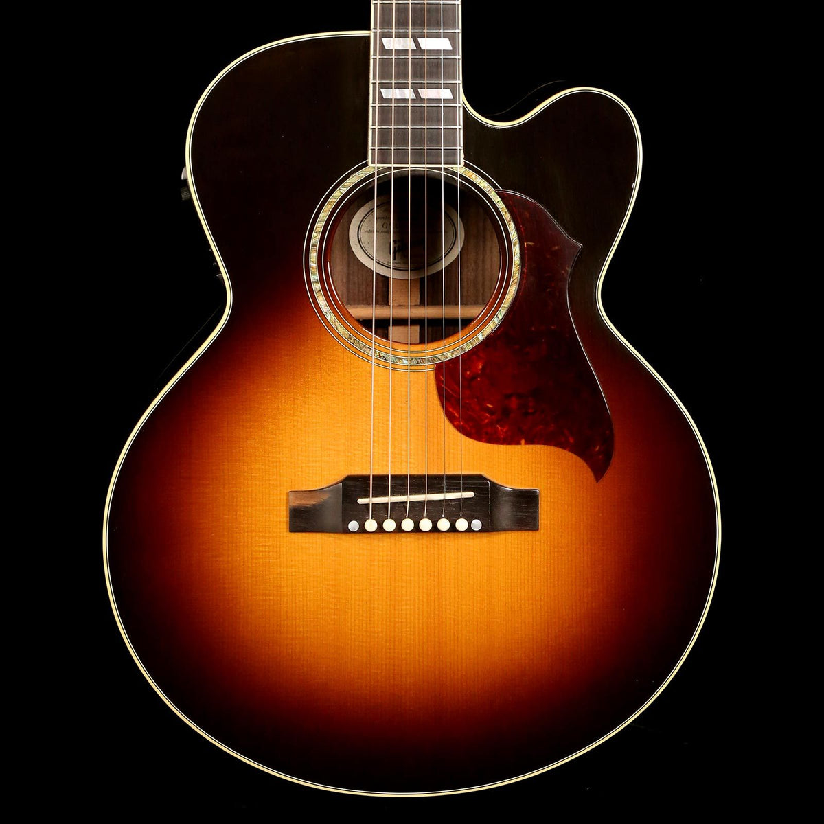 Gibson J-165 EC Rosewood Acoustic-Electric Vintage Sunburst — 1