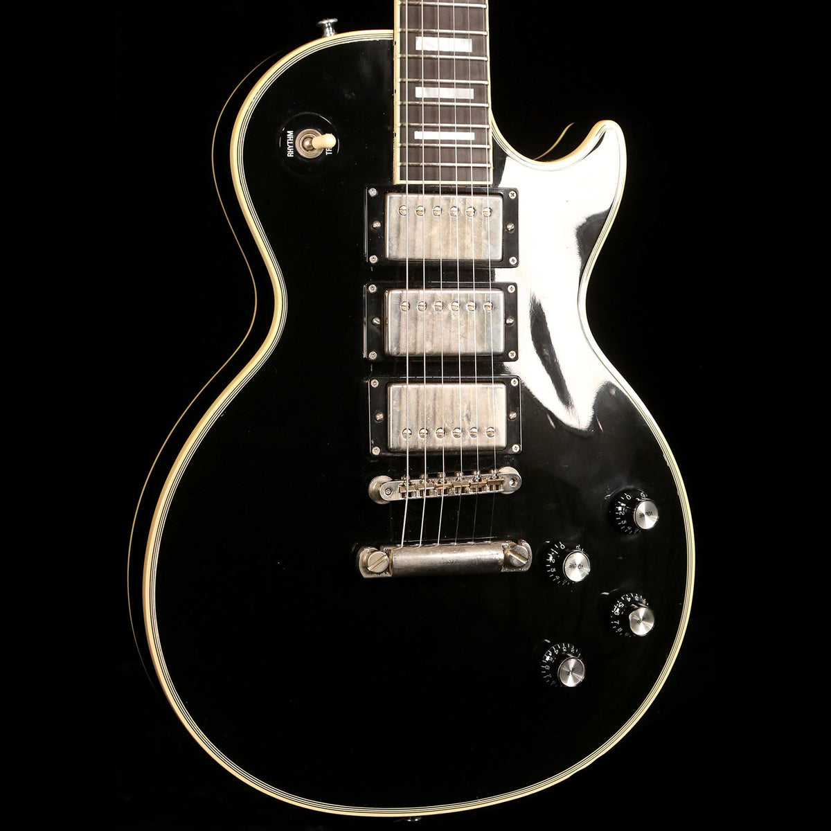 Gibson Custom Shop Les Paul Custom 3-Pickup Ebony 1997 — 6