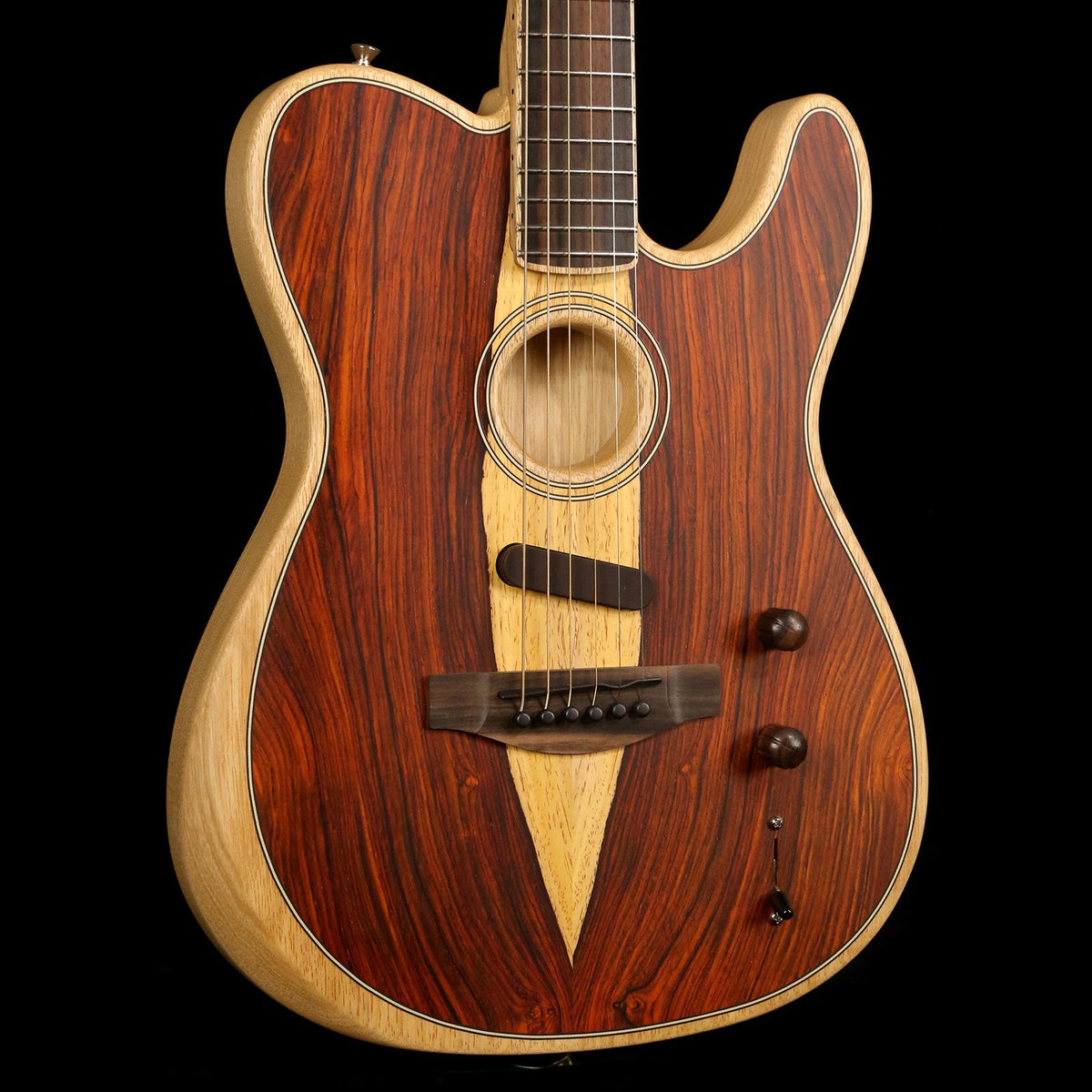 Fender Limited Exotic American Acoustasonic Telecaster Cocobolo — 5