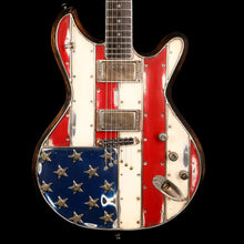 McSwain SM-2 Red White and Bullets Guitar Aluminum Top American Flag