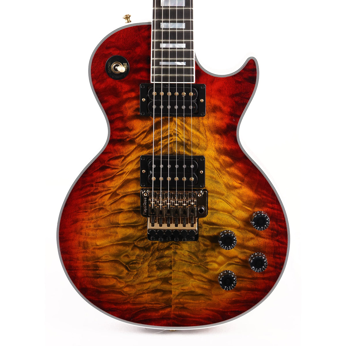 Gibson Custom Shop Les Paul Custom Axcess Made 2 Measure Bengal Burst 5A Top — 1