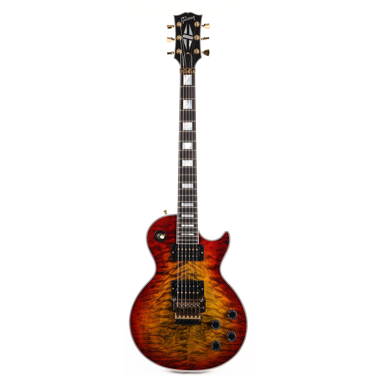 Gibson Custom Shop Les Paul Custom Axcess Made 2 Measure Bengal Burst 5A Top — 2