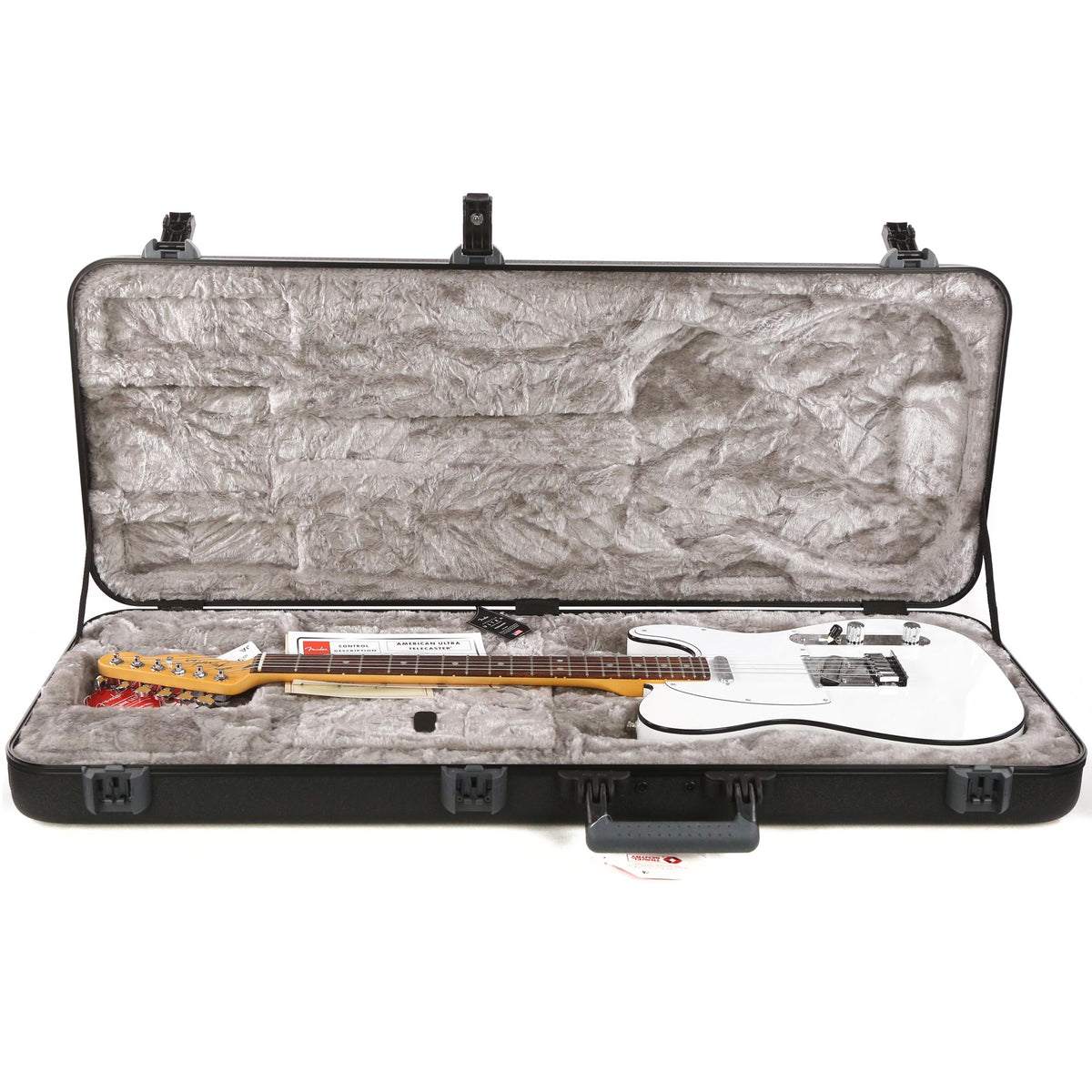 Fender American Ultra Telecaster Rosewood Fretboard Arctic Pearl — 7