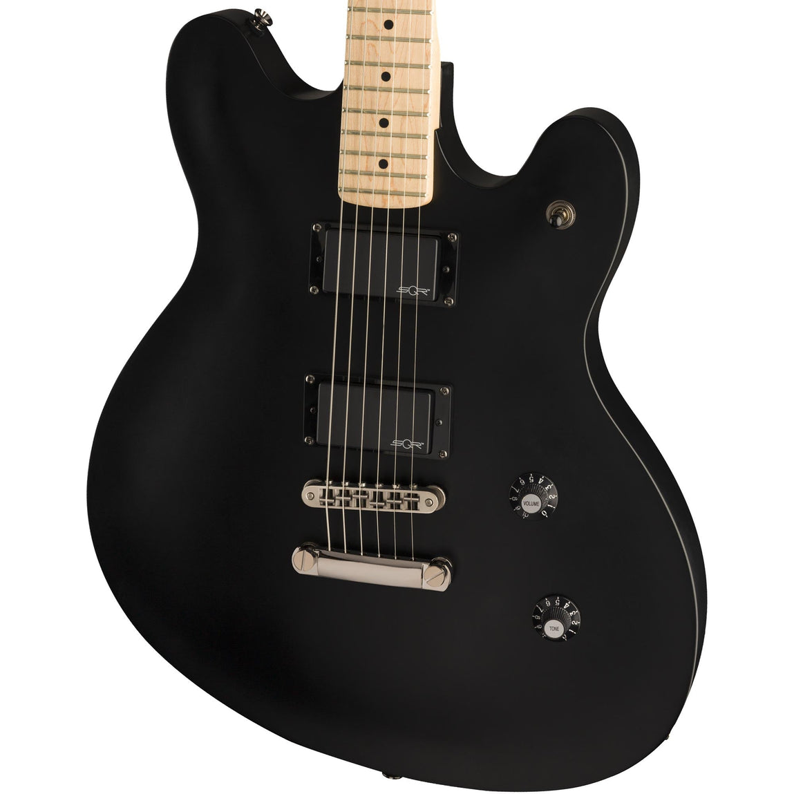 Squier Contemporary Active Starcaster Flat Black | The Music Zoo