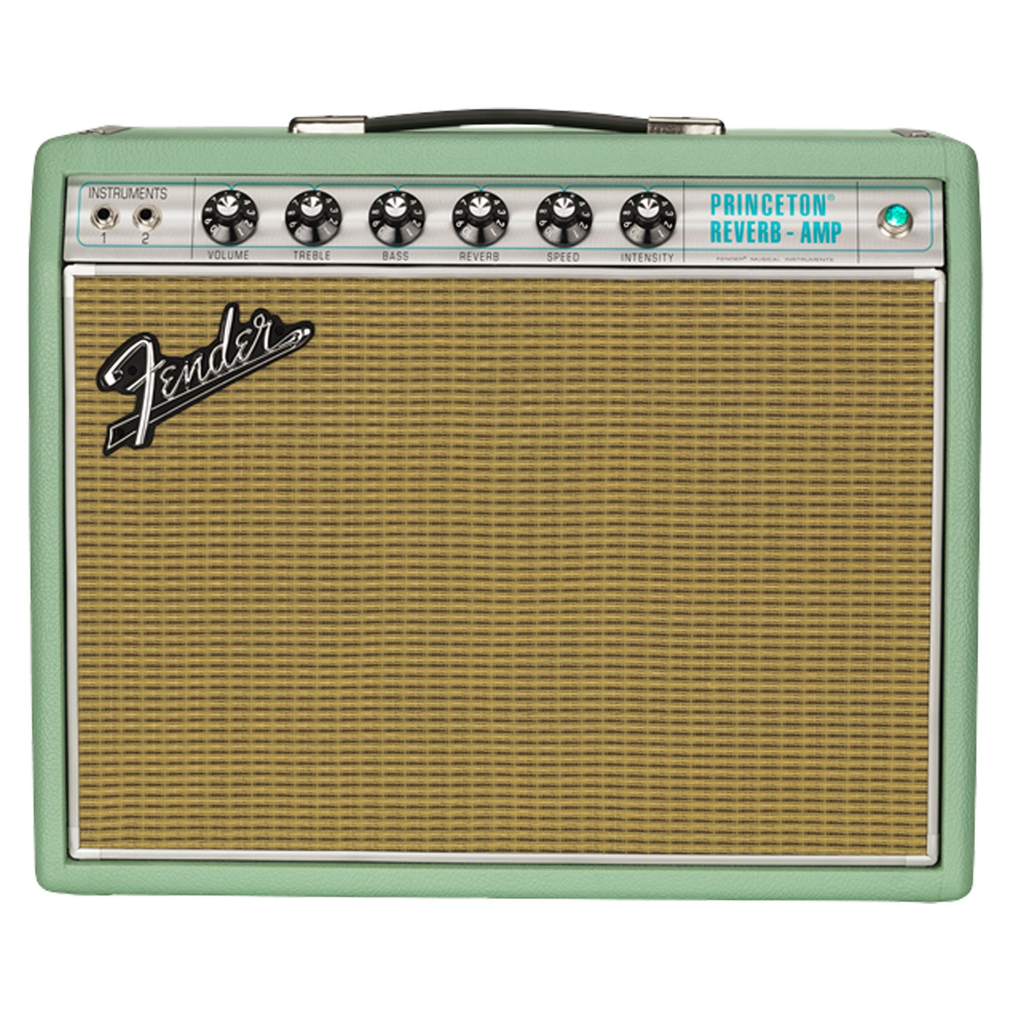 Fender FSR '68 Princeton Reverb Combo Amplifier Surf Green | The