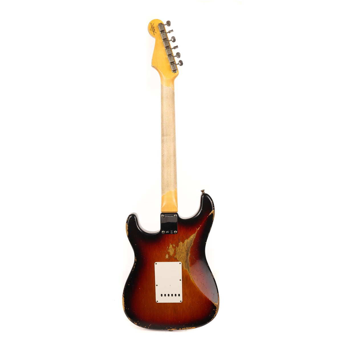 Fender Custom Shop 1963 Stratocaster Reissue Korina Body Heavy Relic 3-Tone Sunburst — 3