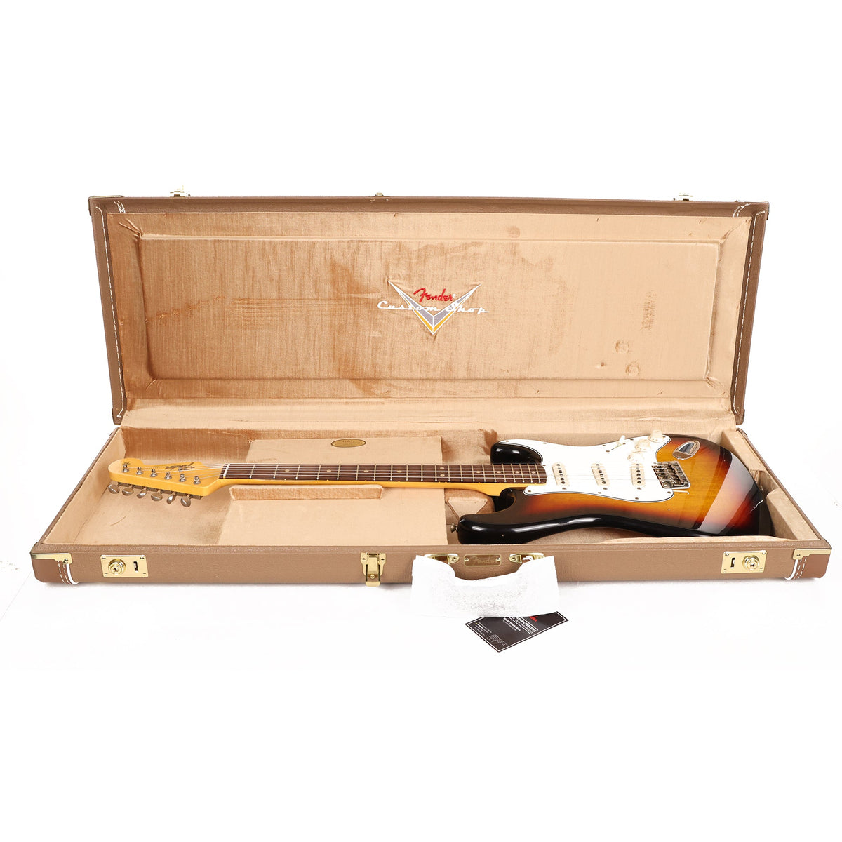 Fender Custom Shop 1963 Stratocaster Reissue Korina Body Journeyman Relic 3-Tone Sunburst — 12