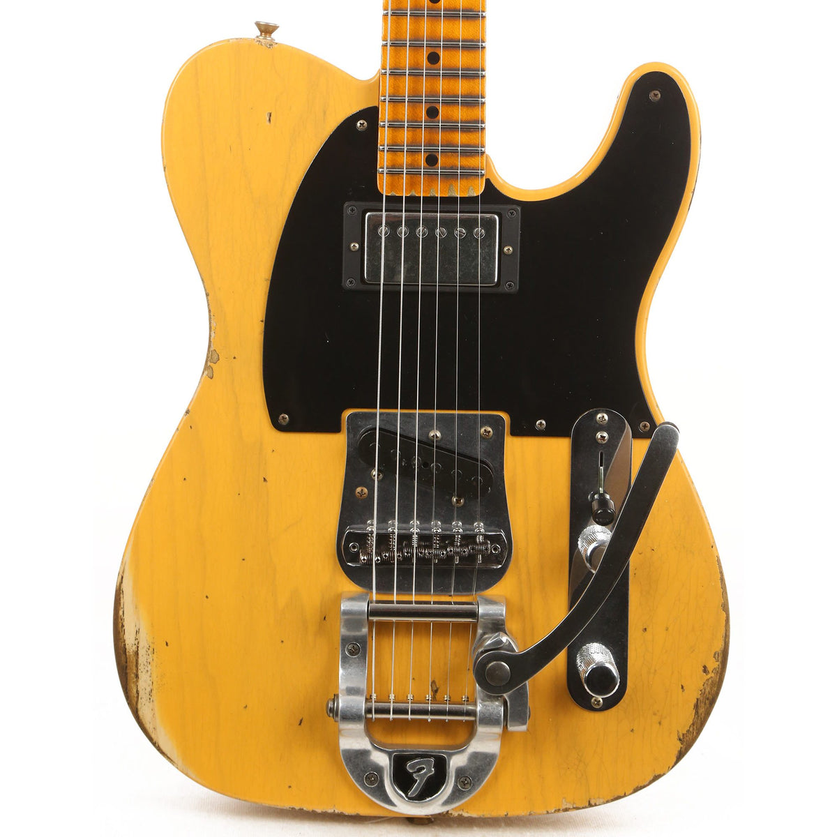Fender Custom Shop '50s Vibra Tele Heavy Relic Aged Butterscotch Blonde Limited Edition — 1