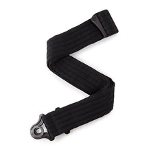 D'Addario Auto Lock Guitar Strap 50BAL01 Black Padded Stripes