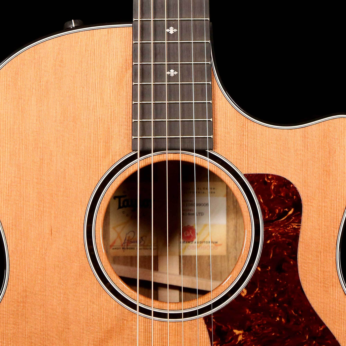 Taylor 414ce LTD Grand Auditorium Acoustic-Electric Western Red Cedar Natural — 5