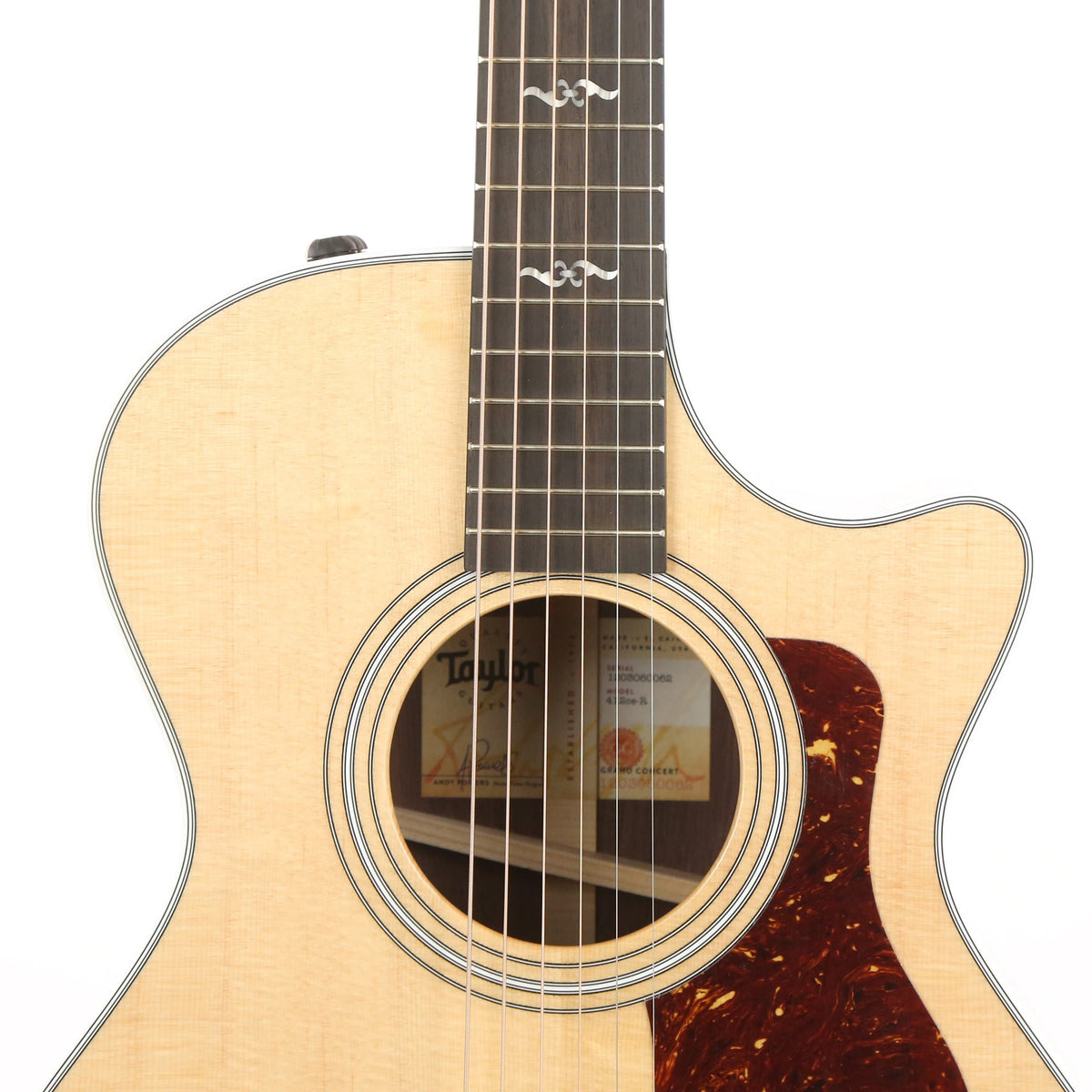 Taylor 412ce-R Grand Concert Acoustic-Electric Natural Used — 6