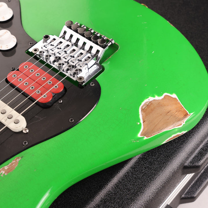 Charvel Custom Shop So Cal HSH Nitro Aged Slime Green Black Pickguard