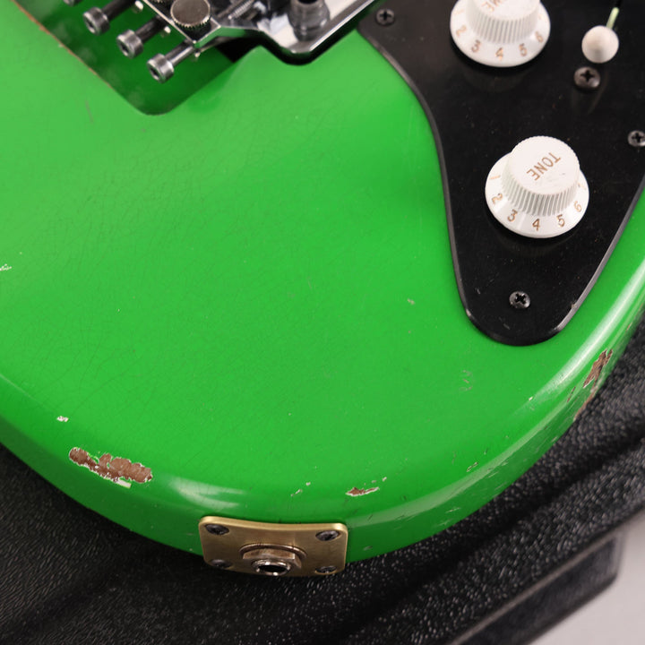 Charvel Custom Shop So Cal HSH Nitro Aged Slime Green Black Pickguard