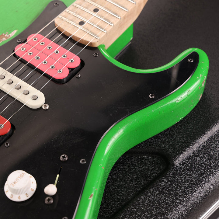 Charvel Custom Shop So Cal HSH Nitro Aged Slime Green Black Pickguard
