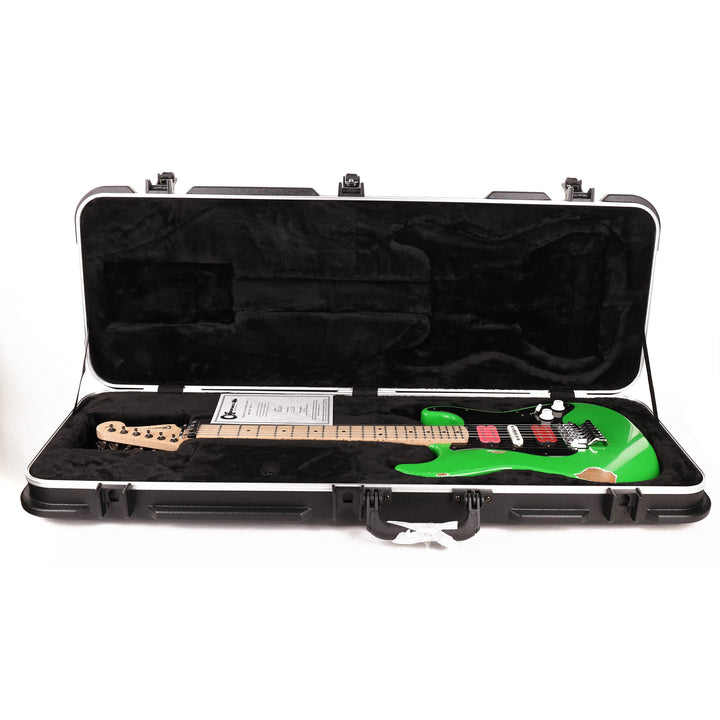 Charvel Custom Shop So Cal HSH Nitro Aged Slime Green Black Pickguard