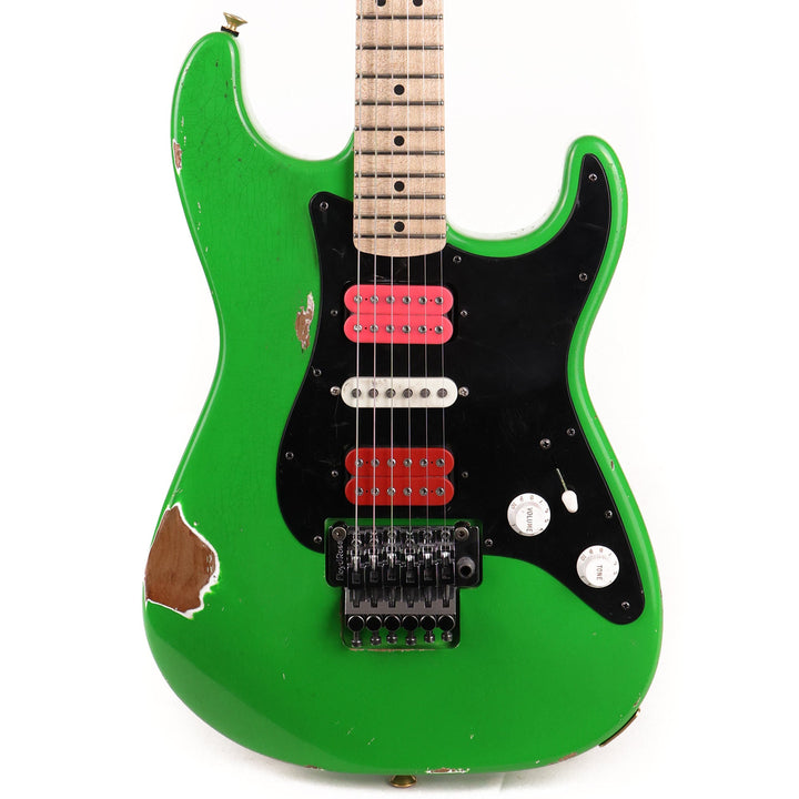 Charvel Custom Shop So Cal HSH Nitro Aged Slime Green Black Pickguard