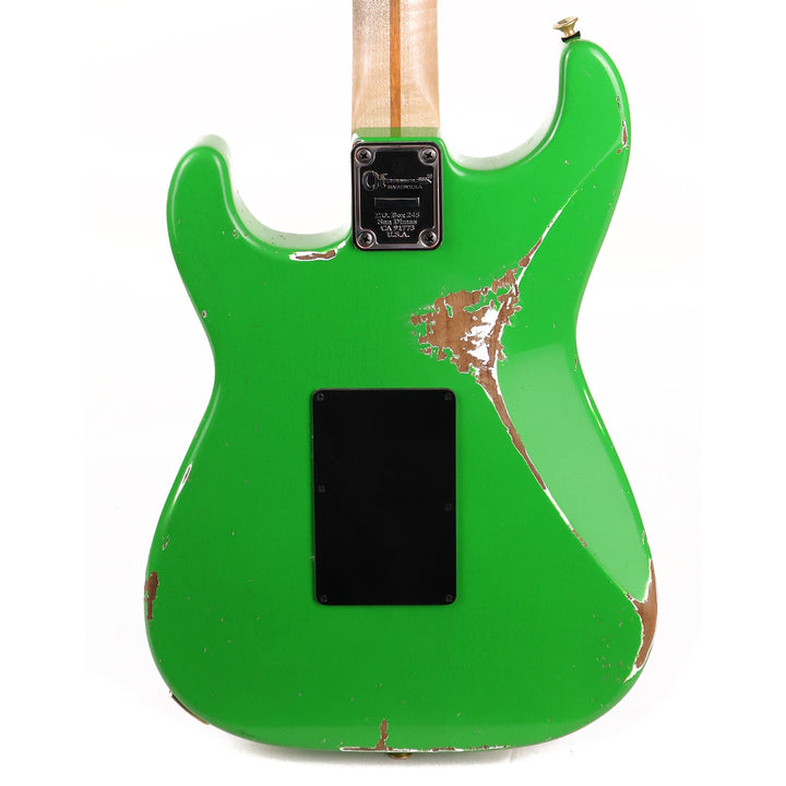Charvel Custom Shop So Cal HSH Nitro Aged Slime Green Black Pickguard
