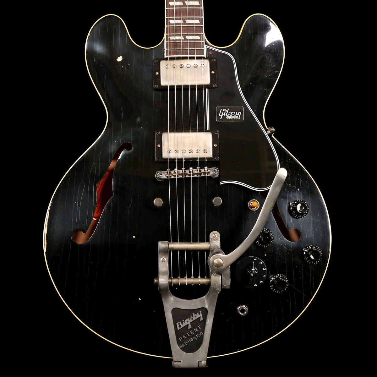 Gibson Custom Shop ES-345 Made 2 Measure Heavy Aged Ebony — 1