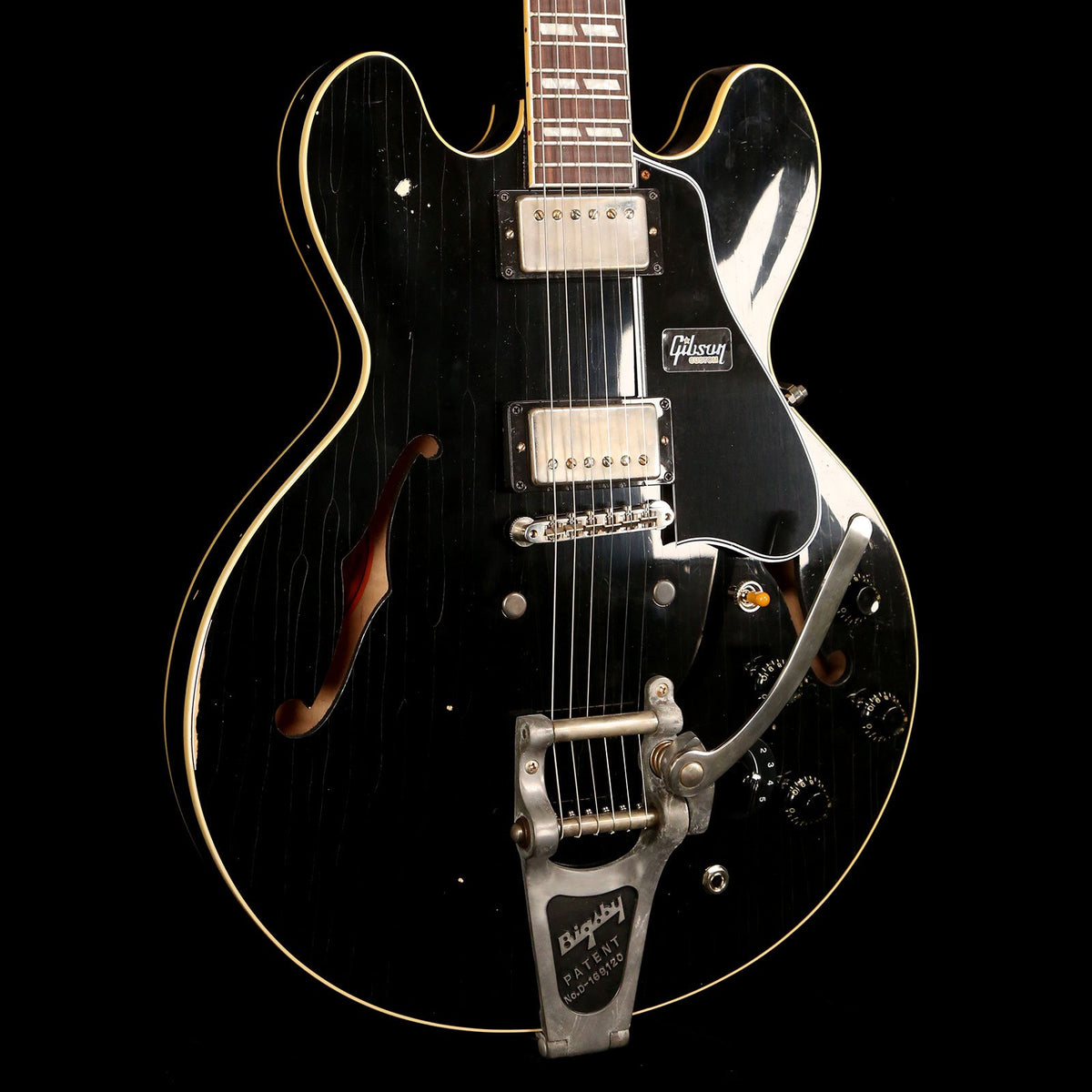 Gibson Custom Shop ES-345 Made 2 Measure Heavy Aged Ebony — 6